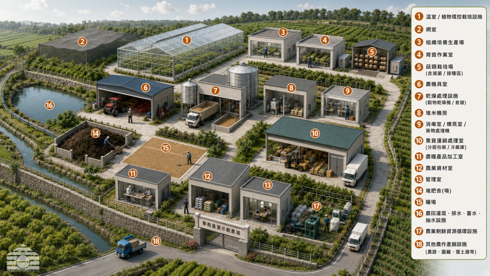 Diagram of agricultural production and marketing facility categories